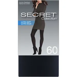 Ultra Soft 60 Denier Tights with Comfort Waistband in Noir - taille C for All-Day Comfort