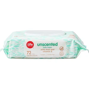Unscented Baby Wipes with Aloe & Vitamin E, Hypoallergenic, Alcohol-Free, Quilted for Softness