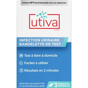 Utiva UTI Test Strips for Home Use - Simple & Accurate Urinary Tract Infection Screening