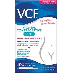 VCF Vaginal Contraceptive Gel - Hormone-Free, Safe, Effective - Immediate Protection
