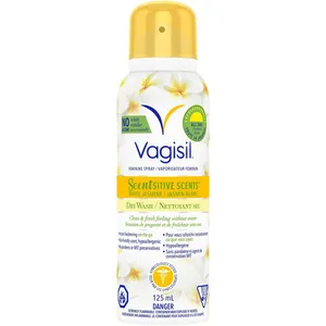 Vagisil Scentsitive Scents White Jasmine Dry Wash for Instant Freshness and Clean Feeling