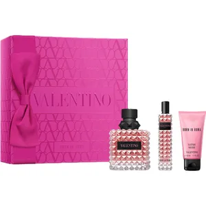 Valentino Born in Roma Donna Gift Set - 100ml Eau de Parfum, 50ml Body Lotion, 15ml Travel Spray