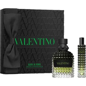 Valentino Born in Roma Uomo Green Gift Set - 50ml Eau de Toilette & 15ml Travel Size Cologne
