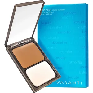 Vasanti Face Base Oil-Free Powder Foundation V10 - 10 Radiant Shades, Paraben Free, Vegan Friendly