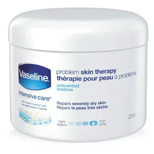 Vaseline Problem Skin Therapy Creamy Petroleum Jelly for Dry, Sensitive Skin - 250% Moisture Boost