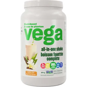 Vega One All-In-One Plant-Based Protein Powder with Vitamins, Probiotics, and Omega-3s