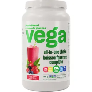 Vega One All-In-One Protein Powder - Plant-Based, 20g Protein, Non-GMO, Vegan, Gluten-Free