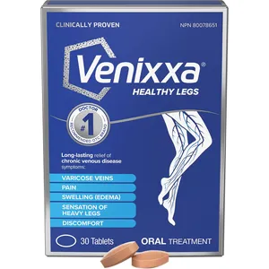 Venixxa Healthy Legs 500MG - Relieve Leg Pain, Swelling & Discomfort - 30 Tablets