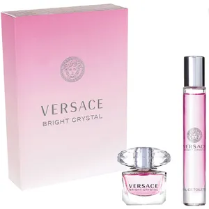 Versace Bright Crystal Eau de Toilette 2-Piece Gift Set - 10ml Travel Size & 5ml Mini for Women