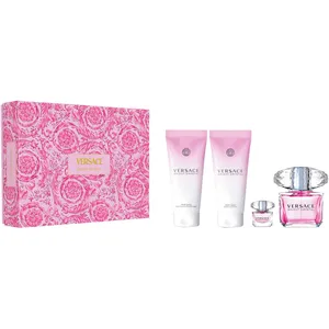 Versace Bright Crystal Eau de Toilette Gift Set - 90ml Spray, 100ml Shower Gel, 100ml Lotion