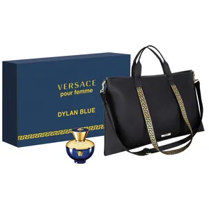 Versace Dylan Blue pour Femme Eau de Parfum 100ml Gift Set with Tote Bag - Floral Woody Fruity Notes