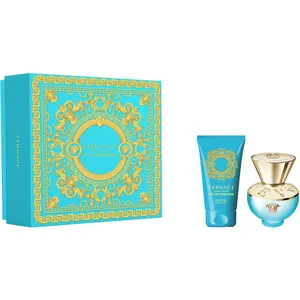 Versace Dylan Turquoise Eau de Toilette Gift Set - 30ml Spray & 50ml Body Lotion, Fruity-Floral Scent