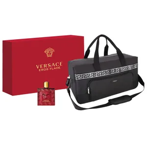 Versace Eros Flame Eau de Parfum 100ml Gift Set with Weekend Bag for Him