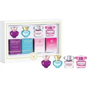 Versace Ladies 4x5ml Mini Fragrance Set - Includes Dylan Purple, Turquoise, Bright Crystal & Absolu