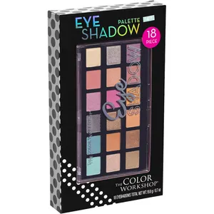 Versatile 18 Shade Eyeshadow Palette for All Occasions - The Color Workshop Collection