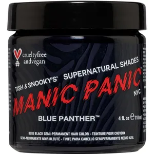 Vibrant Blue Panther Semi-Permanent Hair Color Cream - Vegan & Cruelty-Free, 4 oz
