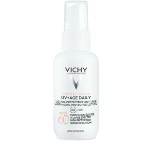 Vichy Capital Soleil UV+Age Daily SPF 60 - Anti-Aging Sun Protection Lotion, 5% Niacinamide, Water-Resistant
