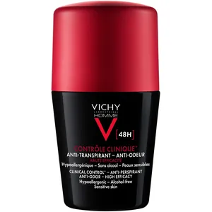 Vichy Homme Clinical Control 48H Deodorant for Men, Anti-Odour, Anti-Humidity, Hypoallergenic