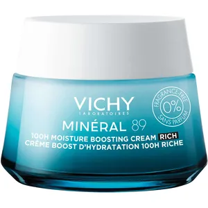 Vichy Minéral 89 100H Moisture Boosting Cream - Rich, Fragrance-Free Hydration for Dry Skin