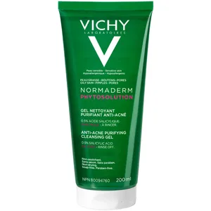 Vichy Normaderm Anti-Acne Gel Cleanser - Oil-Free, Gentle Formula for Acne-Prone Skin