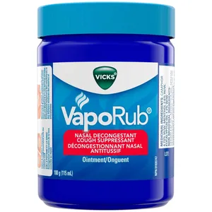 Vicks VapoRub Ointment 115ml - Cough & Cold Relief, Eucalyptus & Menthol Scent for Chest & Throat
