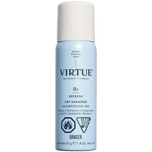 Virtue Refresh Dry Shampoo - Lightweight Invisible Formula for All Hair Types, Revives Style, 5 oz