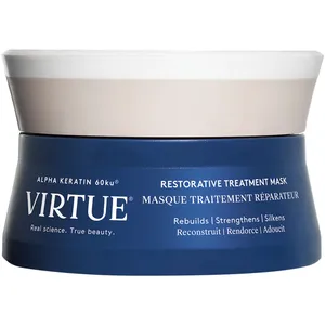 Virtue Restorative Treatment Mask for Damaged Hair - Nourishing Coconut & Yuzu Infusion, 8 oz