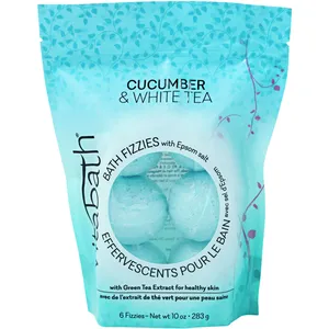 Vitabath Cucumber & White Tea Bath Fizzies - Nourishing Skin with Refreshing Cucumber Extract