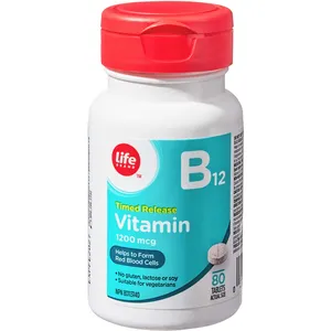 Vitamin B12 Timed Release 1200mcg - Boost Energy & Immune Function - Life Brand