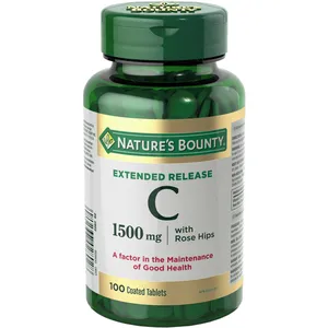 Vitamin C Supplement with Rose Hips, Extended Release, 1500mg for Immune Support and Health