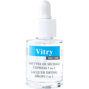 Vitry 2-in-1 Lacquer Drying Drops with Lotus Flower Extract for Fast Drying and Nourished Cuticles