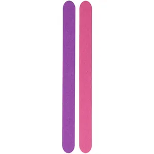 Vitry 6 Wood Backed Nail Files 17 cm + 6 Free - Perfect for Natural and False Nails
