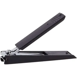 Vitry Black Manicure Nail Clipper - Practical and Effective Pocket Size Clipper with Lifetime Guarantee