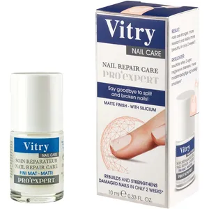 Vitry Nail Repair Care Pro'Expert Matte Finish - Strengthen Soft, Damaged Nails in 2 Weeks