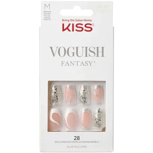 Voguish Fantasy Nails - Trendy DIY Gel Manicure Kit, Waterproof & Smudge-Free, 28 Fake Nails