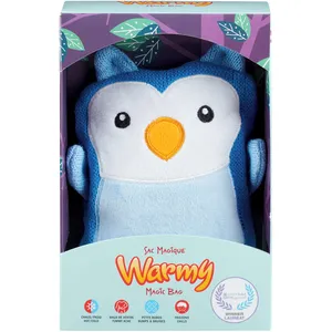 Warmy Ollie The Owl Magic Bag - Hot/Cold Compress, Hypoallergenic Rice, 19x21 cm, Safe & Natural