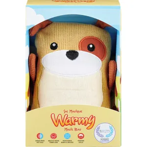 Warmy Ralph The Dog Magic Bag - 19x21 cm Hot/Cold Compress with Hypoallergenic Rice Filling
