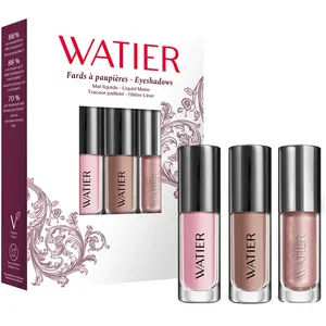 Watier Eyeshadow Set - Infini Velours Liquid Matte & Stardust Glitter Liner, 6 mL Total, Waterproof
