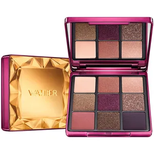 Watier Opulence 9-Colour Eyeshadow Palette - Purple, Highly Pigmented, Matte, Satin, Metallic Finishes