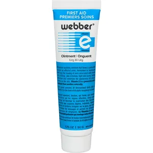 Webber First Aid Vitamin E Ointment for Cuts, Burns, and Scars - 100% Odorless Healing Cream