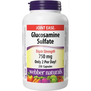 Webber Glucosamine Sulfate Triple Strength 750 mg - Joint Pain Relief with Natural Ingredients