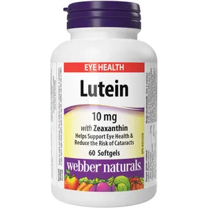 Webber Lutein 10 mg Softgels for Eye Health - Supports Vision & Reduces Cataract Risk