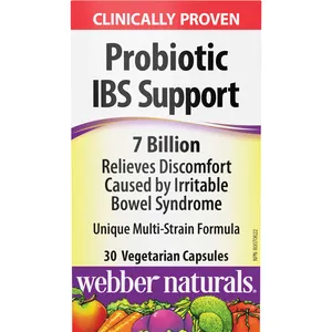 Webber Probiotic IBS Support 7 Billion Active Cells Vegetarian Capsules