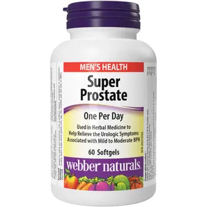 Webber Super Prostate Softgels - Supports Prostate Health & Relieves BPH Symptoms, 30 Softgels