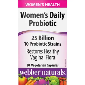 Webber Women’s Daily Probiotic 25 Billion - Supports Vaginal Health, Gut Health & Immune Function
