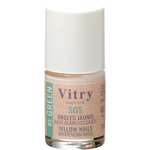 Whitening Base for Yellow Nails - Vegan Formula with Lemon Extract & Silicon, 83% Organic Ingredients