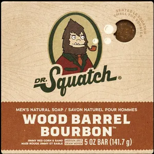 Wood Barrel Bourbon Bar Soap - Dr. Squatch 