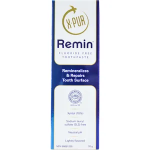 X-PUR Remin Hydroxyapatite Toothpaste - Fluoride-Free for Tooth Sensitivity & Cavity Protection