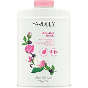 Yardley English Rose Perfumed Body Powder - Luxurious Fragrance for Silky Soft Skin