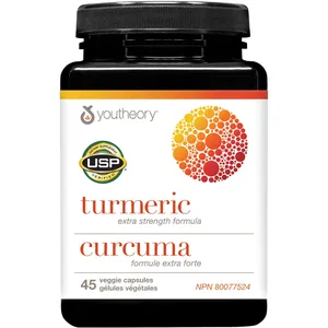 Youtheory Turmeric Extra Strength 500mg with Black Pepper for Joint Inflammation Relief